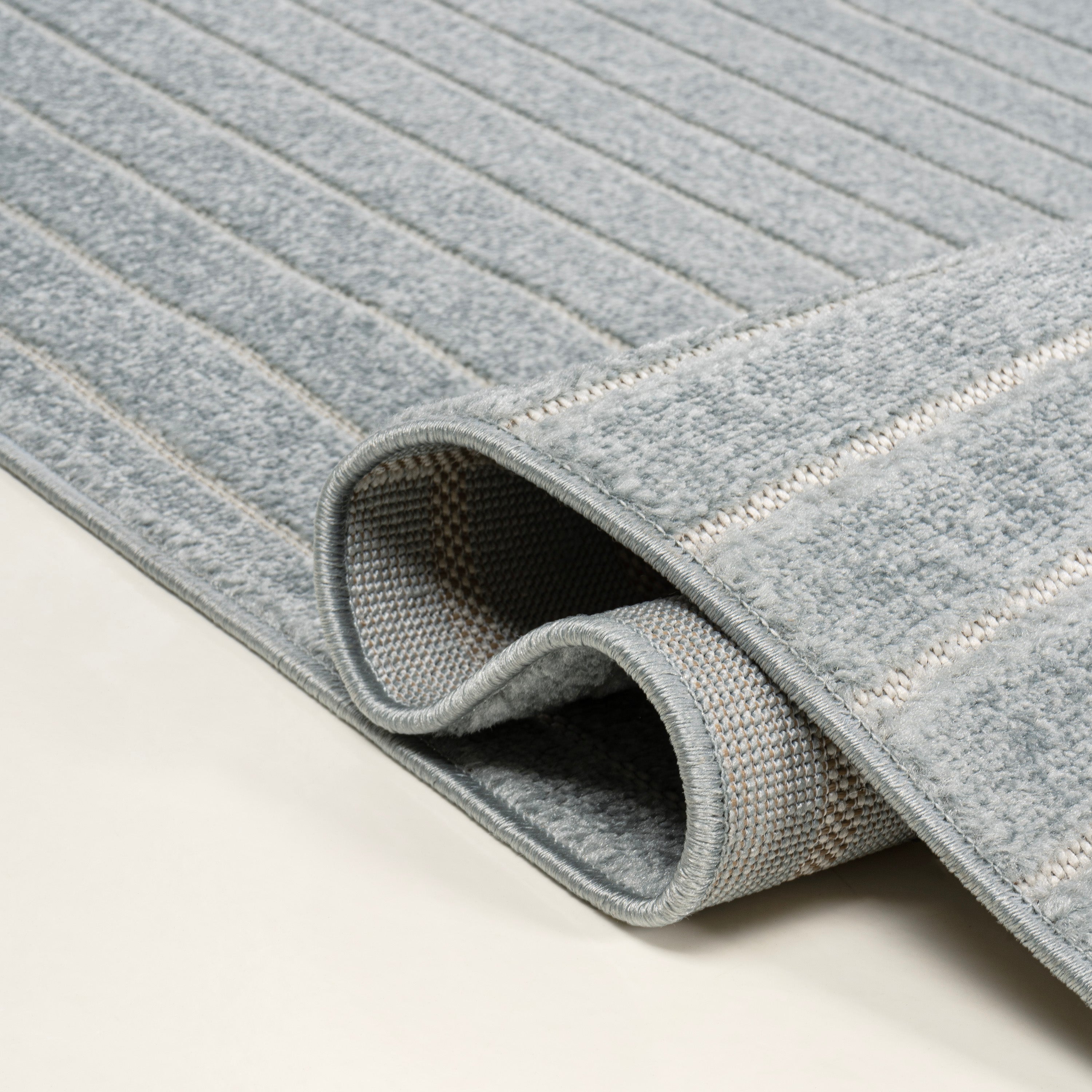 Odense High-Low Minimalist Angle Geometric Indoor/Outdoor Area Rug