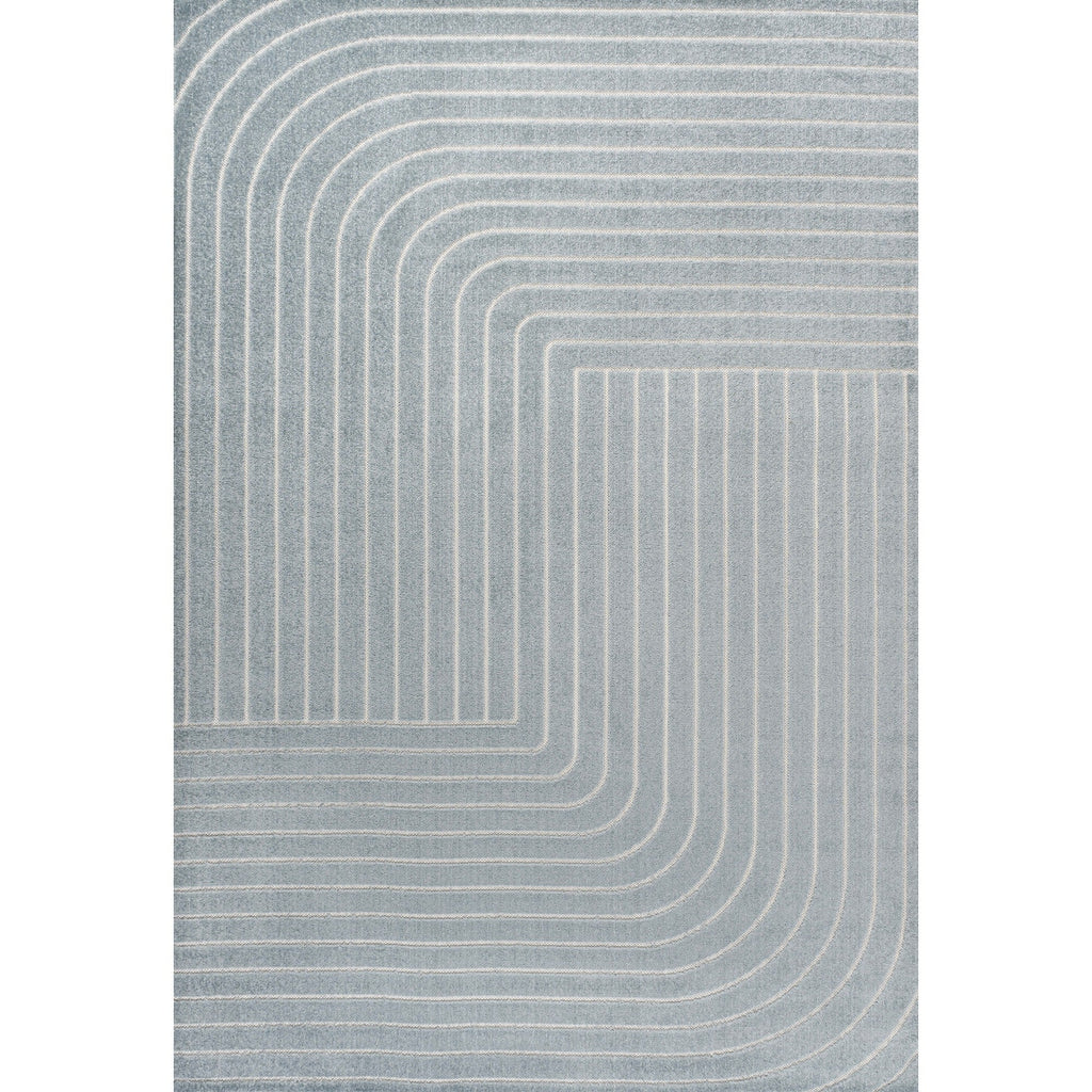 Odense High-Low Minimalist Angle Geometric Indoor/Outdoor Area Rug
