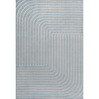 Odense High-Low Minimalist Angle Geometric Indoor/Outdoor Area Rug
