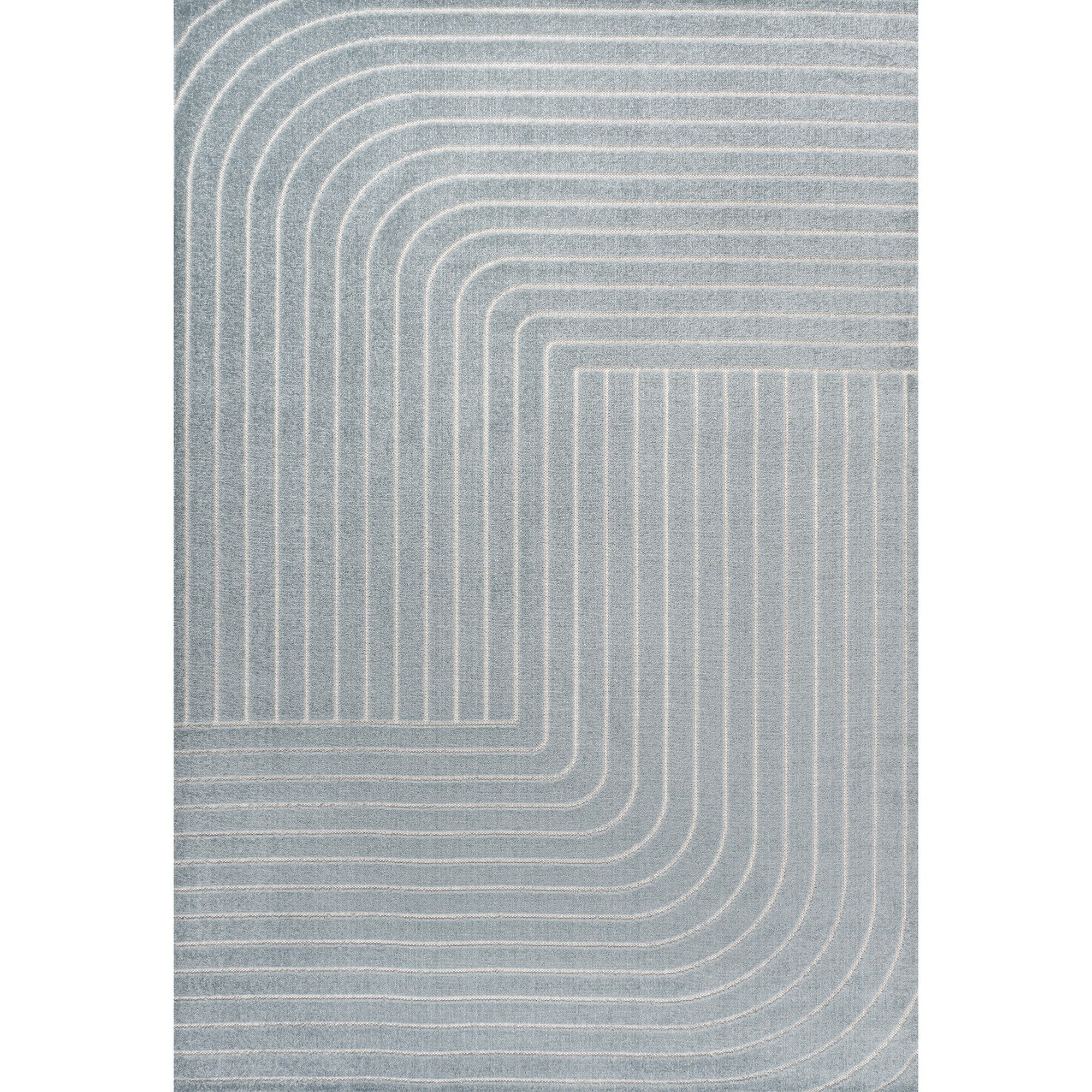 Odense High-Low Minimalist Angle Geometric Indoor/Outdoor Area Rug