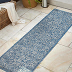 Tela Bohemian Textured Weave Floral Indoor/Outdoor Area Rug