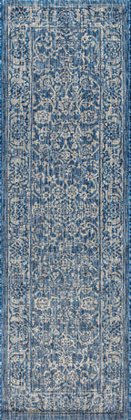 Tela Bohemian Textured Weave Floral Indoor/Outdoor Area Rug