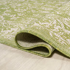 Tela Bohemian Textured Weave Floral Indoor/Outdoor Area Rug