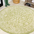 Tela Bohemian Textured Weave Floral Indoor/Outdoor Area Rug