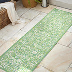 Tela Bohemian Textured Weave Floral Indoor/Outdoor Area Rug