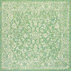 Tela Bohemian Textured Weave Floral Indoor/Outdoor Area Rug