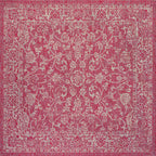Tela Bohemian Textured Weave Floral Indoor/Outdoor Area Rug