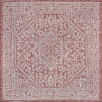 Sinjuri Medallion Textured Weave Indoor/Outdoor Area Rug