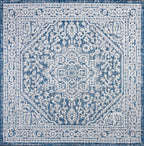 Sinjuri Medallion Textured Weave Indoor/Outdoor Area Rug