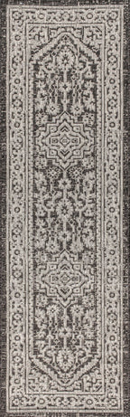 Sinjuri Medallion Textured Weave Indoor/Outdoor Area Rug
