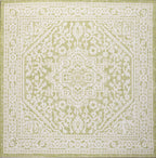 Sinjuri Medallion Textured Weave Indoor/Outdoor Area Rug