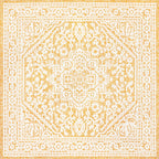 Sinjuri Medallion Textured Weave Indoor/Outdoor Area Rug