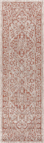 Rozetta Boho Medallion Textured Weave Indoor/Outdoor Area Rug