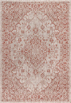 Rozetta Boho Medallion Textured Weave Indoor/Outdoor Area Rug