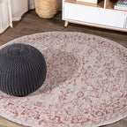 Rozetta Boho Medallion Textured Weave Indoor/Outdoor Area Rug