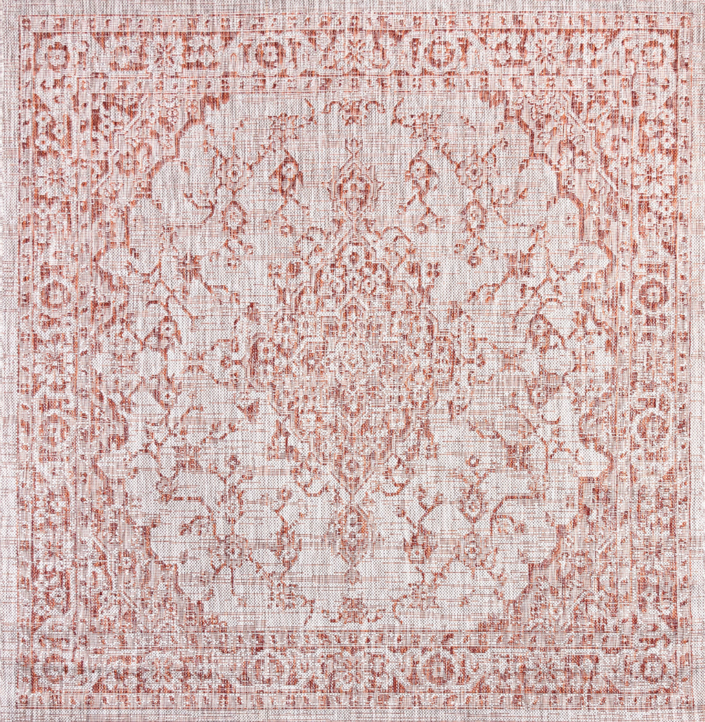 Rozetta Boho Medallion Textured Weave Indoor/Outdoor Area Rug