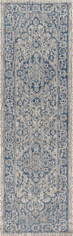 Rozetta Boho Medallion Textured Weave Indoor/Outdoor Area Rug