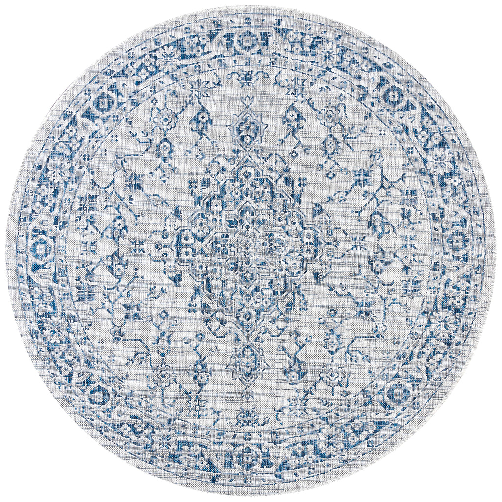 Rozetta Boho Medallion Textured Weave Indoor/Outdoor Area Rug