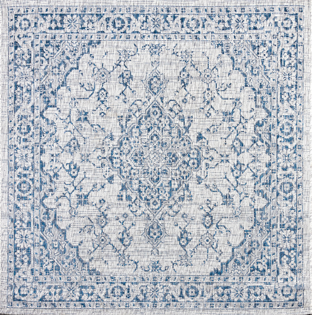 Rozetta Boho Medallion Textured Weave Indoor/Outdoor Area Rug