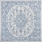 Rozetta Boho Medallion Textured Weave Indoor/Outdoor Area Rug