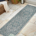 Rozetta Boho Medallion Textured Weave Indoor/Outdoor Area Rug