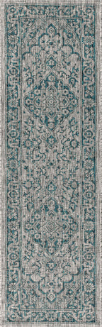 Rozetta Boho Medallion Textured Weave Indoor/Outdoor Area Rug