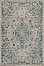 Rozetta Boho Medallion Textured Weave Indoor/Outdoor Area Rug
