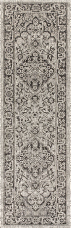 Rozetta Boho Medallion Textured Weave Indoor/Outdoor Area Rug