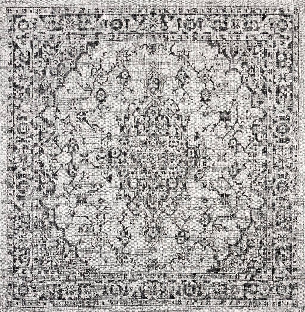 Rozetta Boho Medallion Textured Weave Indoor/Outdoor Area Rug