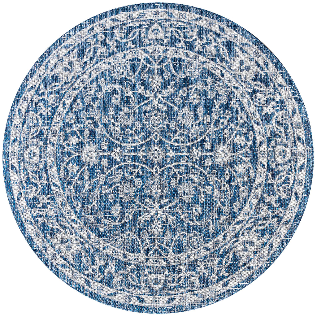 Palazzo Vine and Border Textured Weave Indoor/Outdoor Area Rug