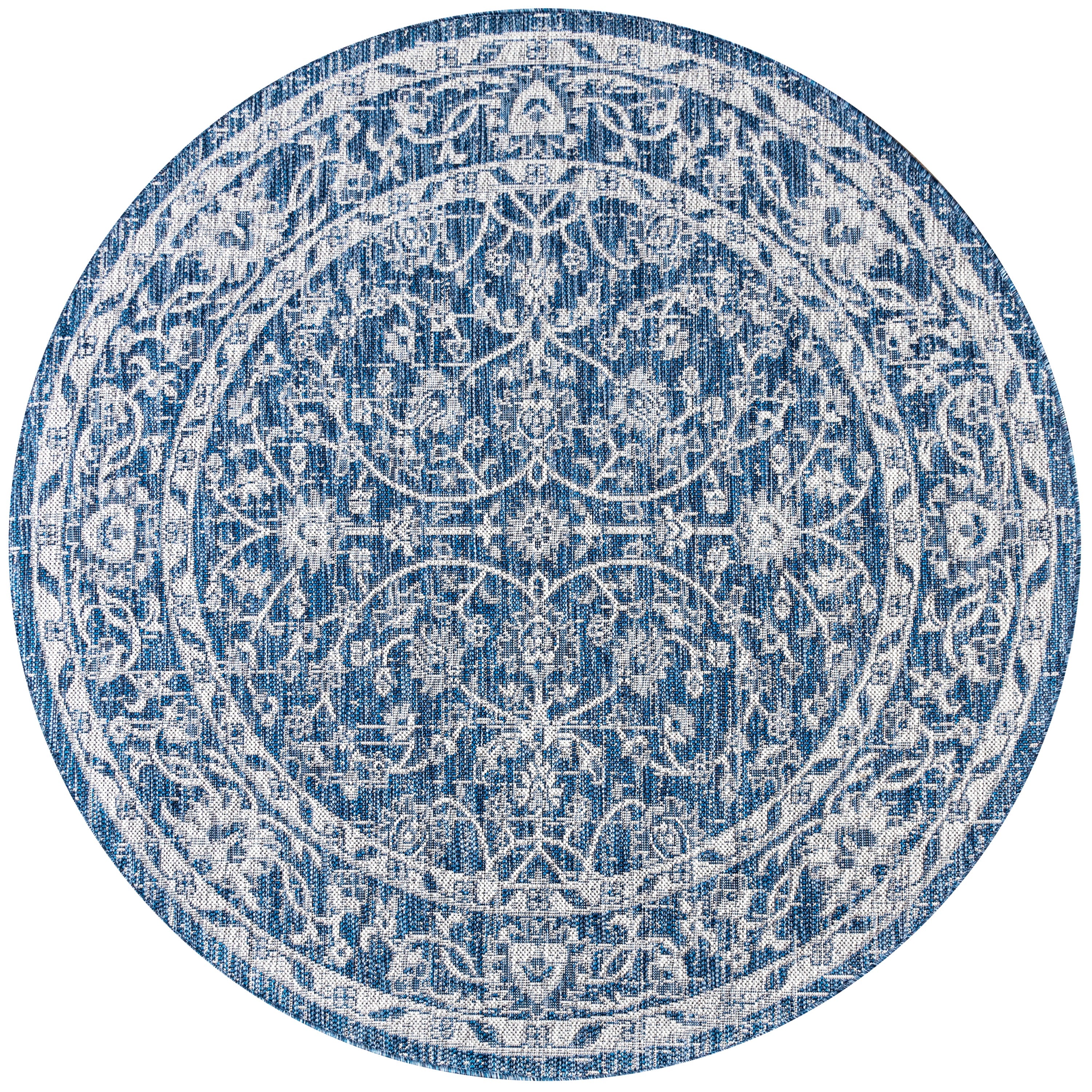 Palazzo Vine and Border Textured Weave Indoor/Outdoor Area Rug