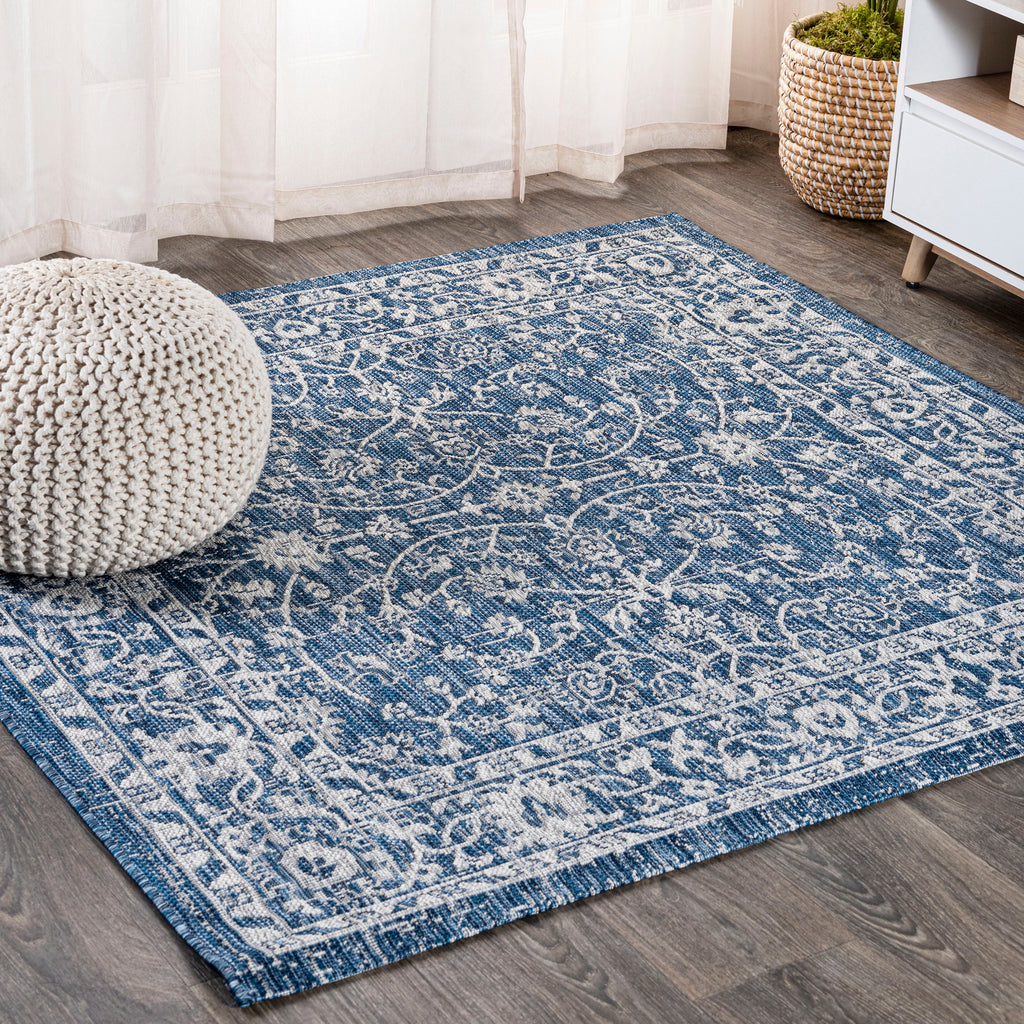 Palazzo Vine and Border Textured Weave Indoor/Outdoor Area Rug
