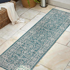 Palazzo Vine and Border Textured Weave Indoor/Outdoor Area Rug