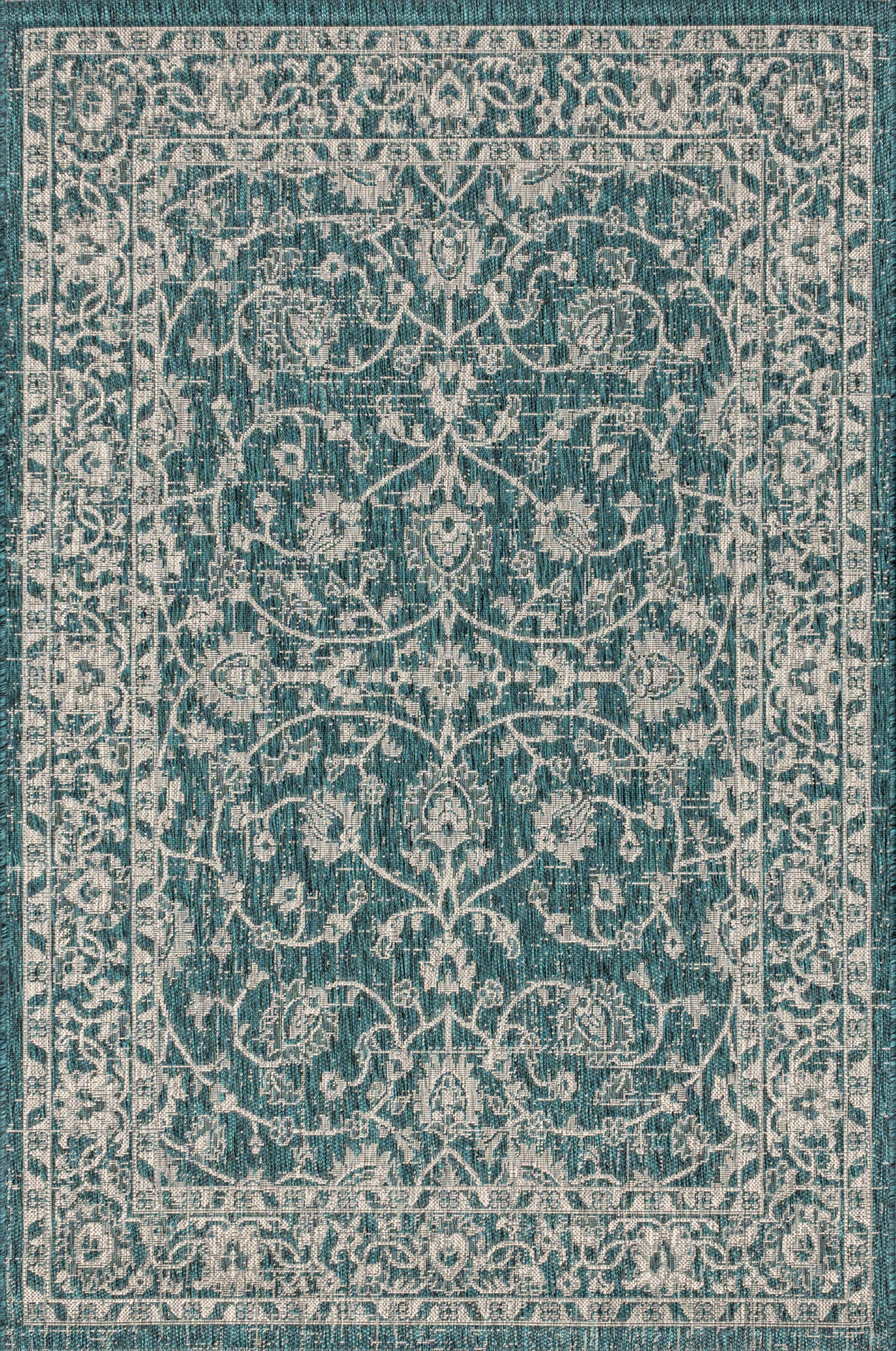 Palazzo Vine and Border Textured Weave Indoor/Outdoor Area Rug