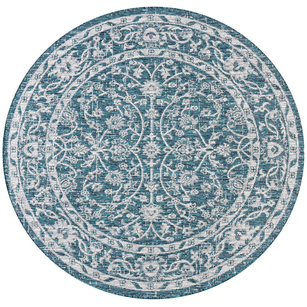 Palazzo Vine and Border Textured Weave Indoor/Outdoor Area Rug