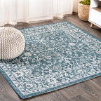 Palazzo Vine and Border Textured Weave Indoor/Outdoor Area Rug