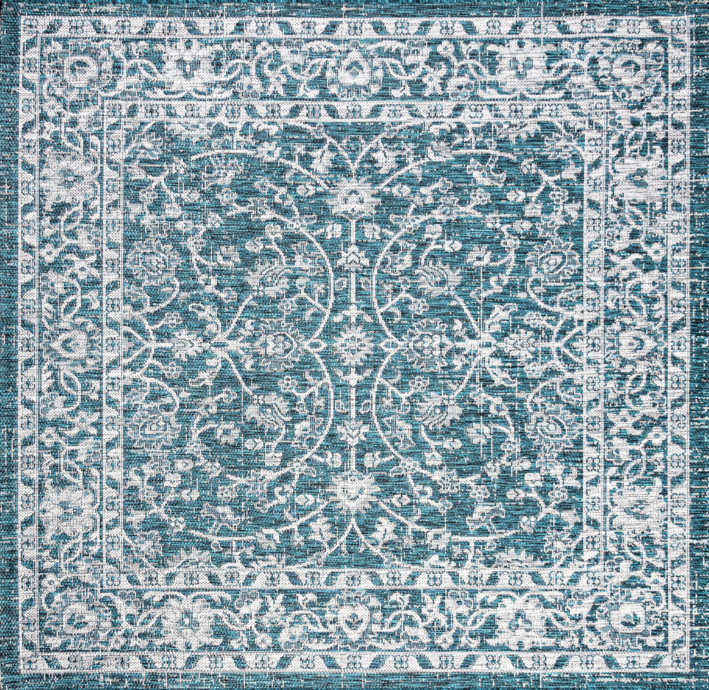 Palazzo Vine and Border Textured Weave Indoor/Outdoor Area Rug