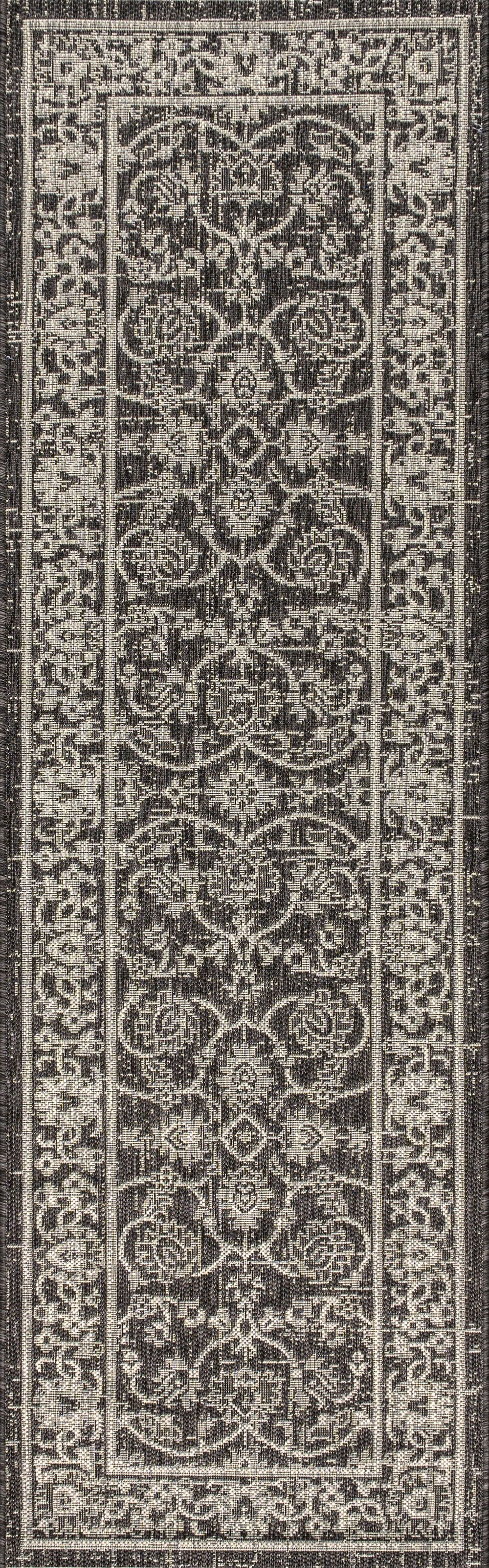 Palazzo Vine and Border Textured Weave Indoor/Outdoor Area Rug