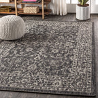 Palazzo Vine and Border Textured Weave Indoor/Outdoor Area Rug