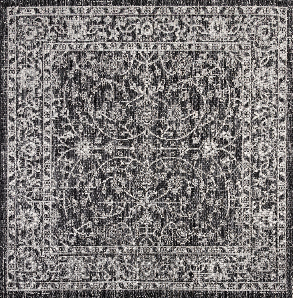 Palazzo Vine and Border Textured Weave Indoor/Outdoor Area Rug