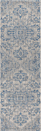 Estrella Bohemian Medallion Textured Weave Indoor/Outdoor Area Rug