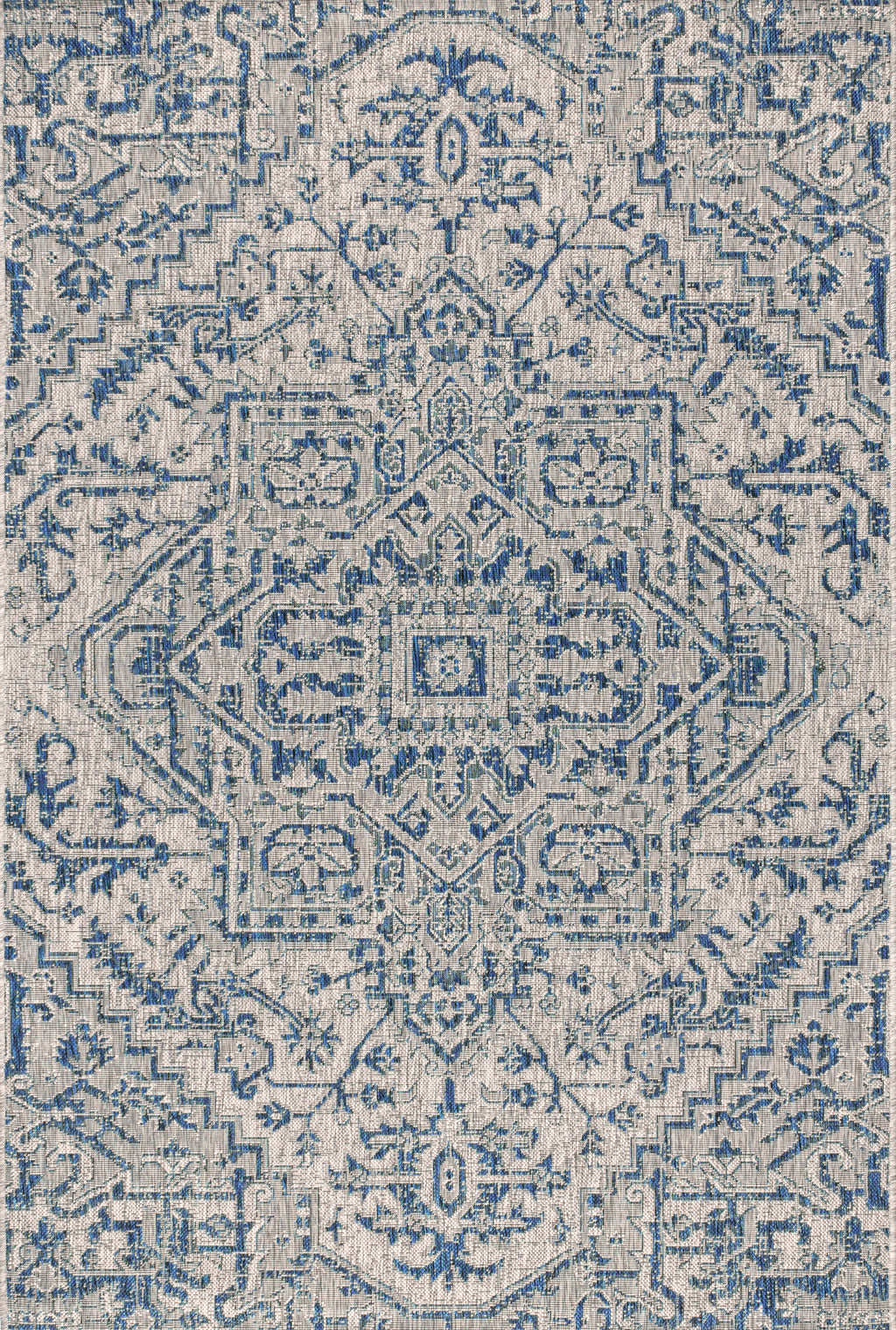 Estrella Bohemian Medallion Textured Weave Indoor/Outdoor Area Rug