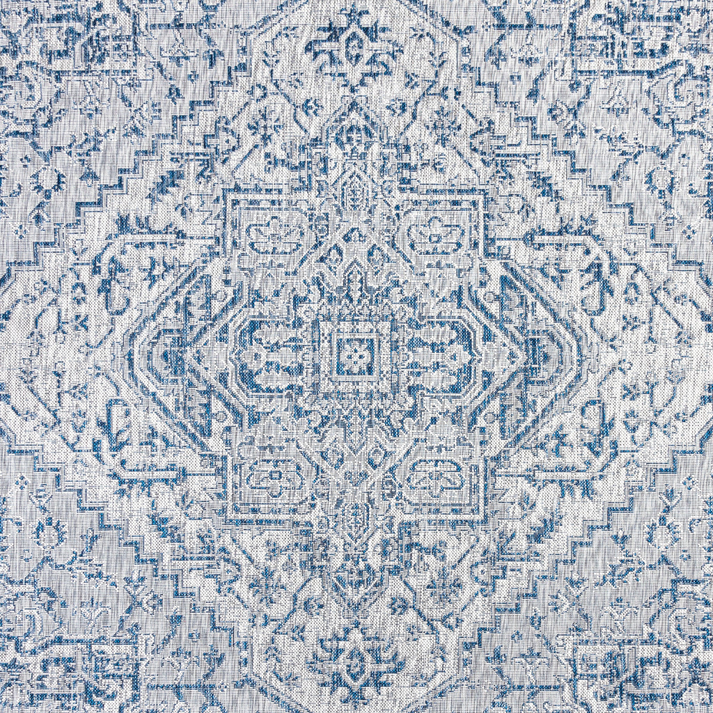 Estrella Bohemian Medallion Textured Weave Indoor/Outdoor Area Rug