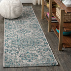 Estrella Bohemian Medallion Textured Weave Indoor/Outdoor Area Rug