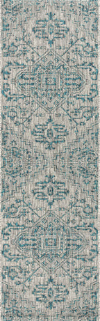 Estrella Bohemian Medallion Textured Weave Indoor/Outdoor Area Rug