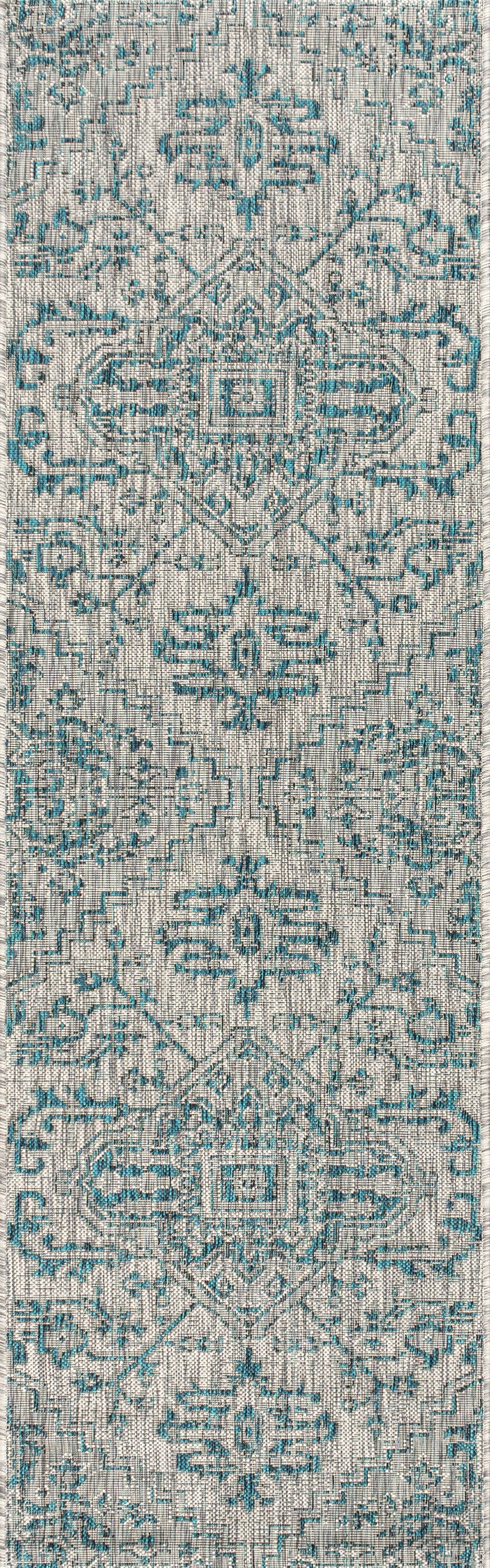 Estrella Bohemian Medallion Textured Weave Indoor/Outdoor Area Rug