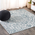 Estrella Bohemian Medallion Textured Weave Indoor/Outdoor Area Rug