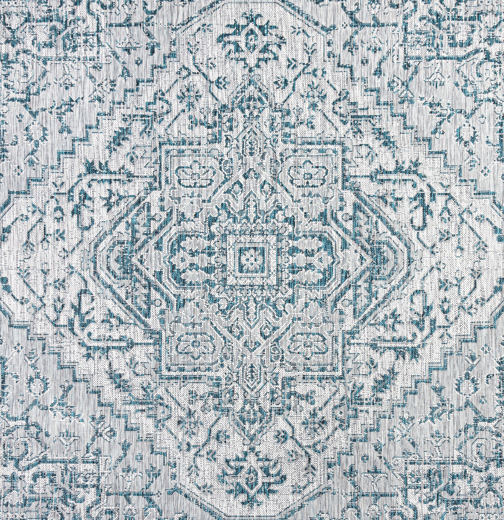 Estrella Bohemian Medallion Textured Weave Indoor/Outdoor Area Rug