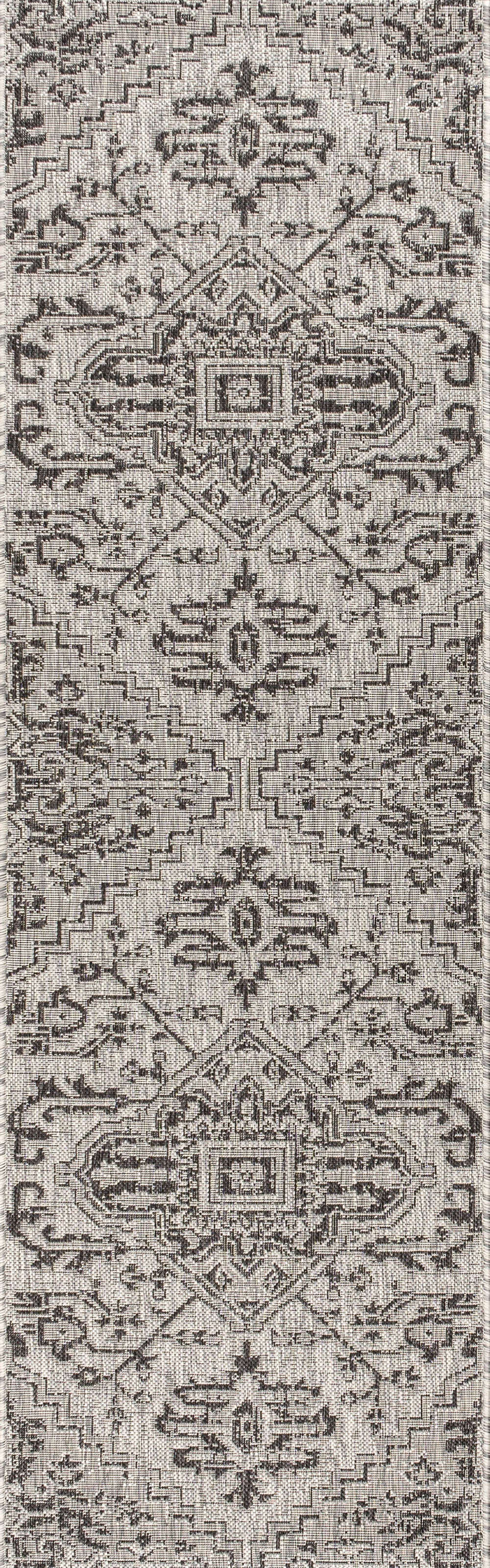 Estrella Bohemian Medallion Textured Weave Indoor/Outdoor Area Rug
