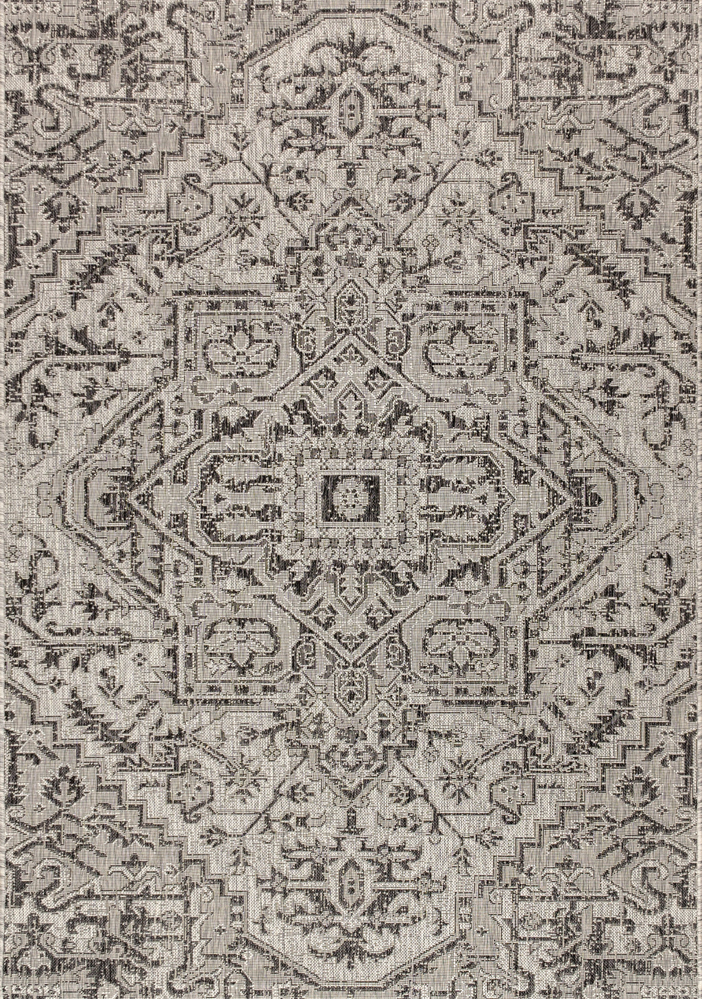 Estrella Bohemian Medallion Textured Weave Indoor/Outdoor Area Rug